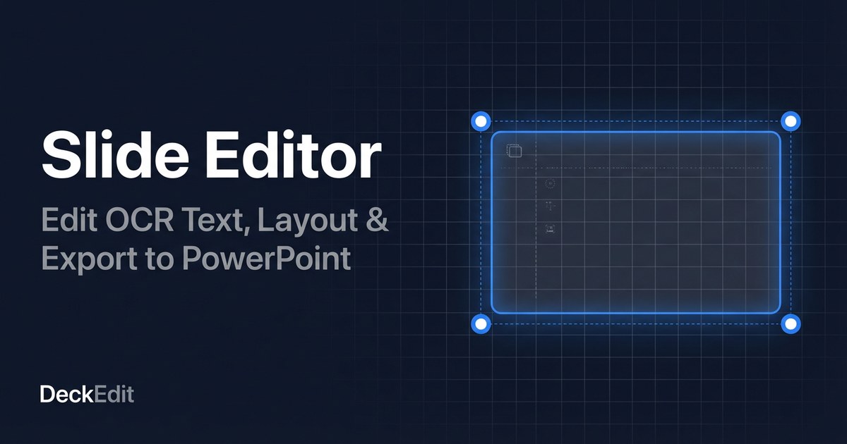 Free Online Presentation Editor. No Login, No Upload | DeckEdit